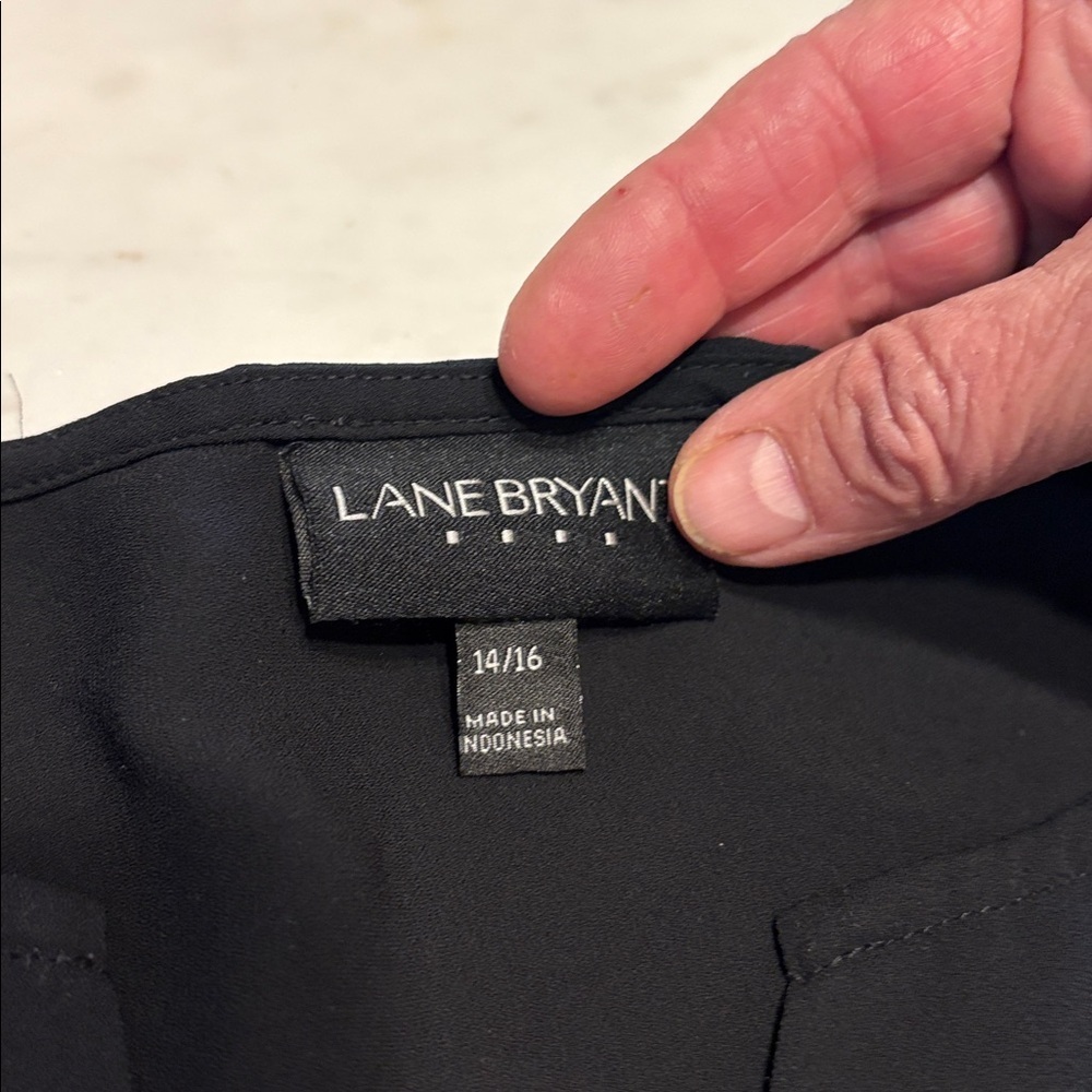 Lane Bryant Black Blouse size 14-16 - Picture 3 of 7